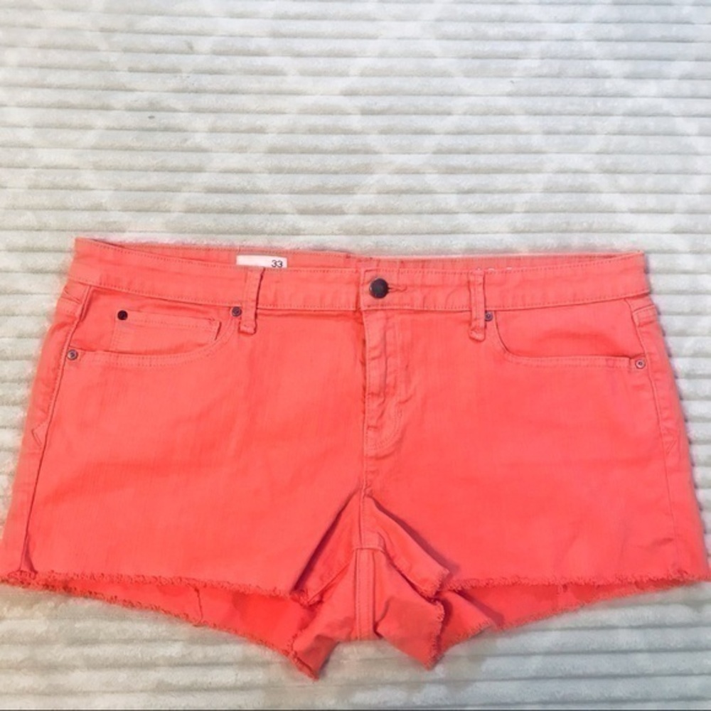 GAP 1969 Coral Bells Summer Cut Off Maddie Shorts Plus Size 33 16